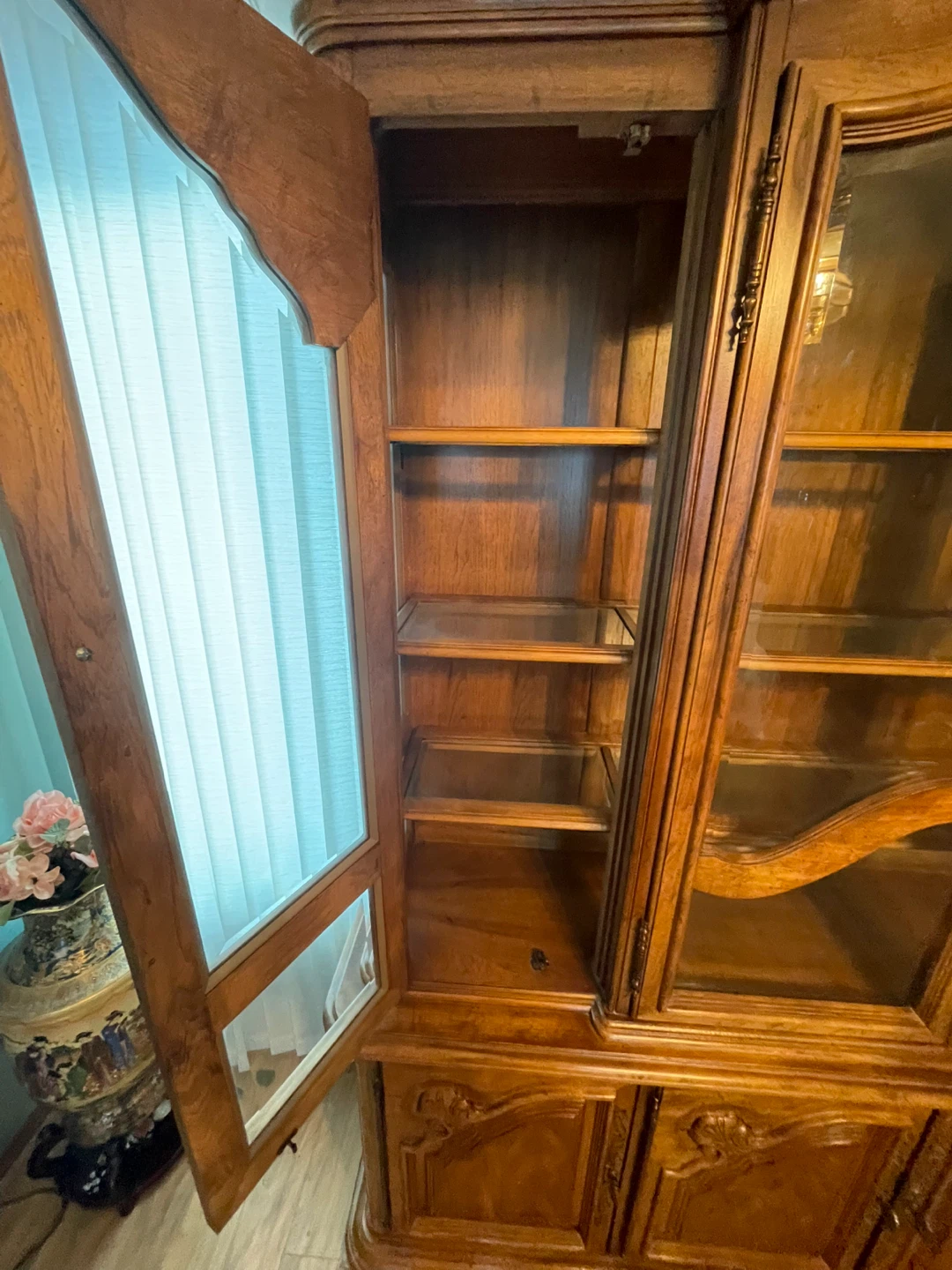Wooden China Cabinet with Glass Doors - photo 3