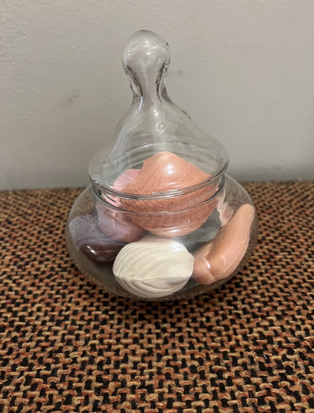 Decorative Seashell Soaps in Glass Jar