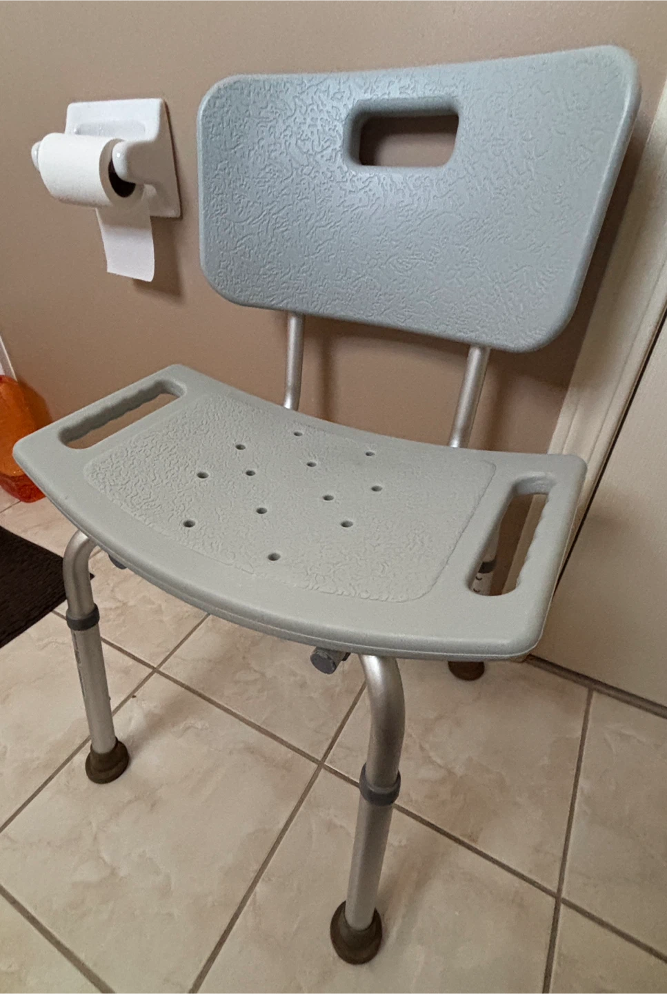 Drive Bath Chair (with back) adjustable height