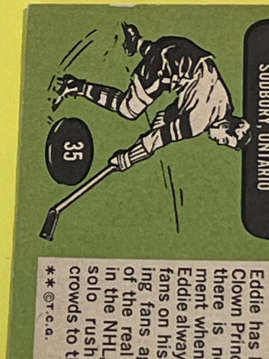 Eddie Shack L.A. Kings Hockey Card - photo 4