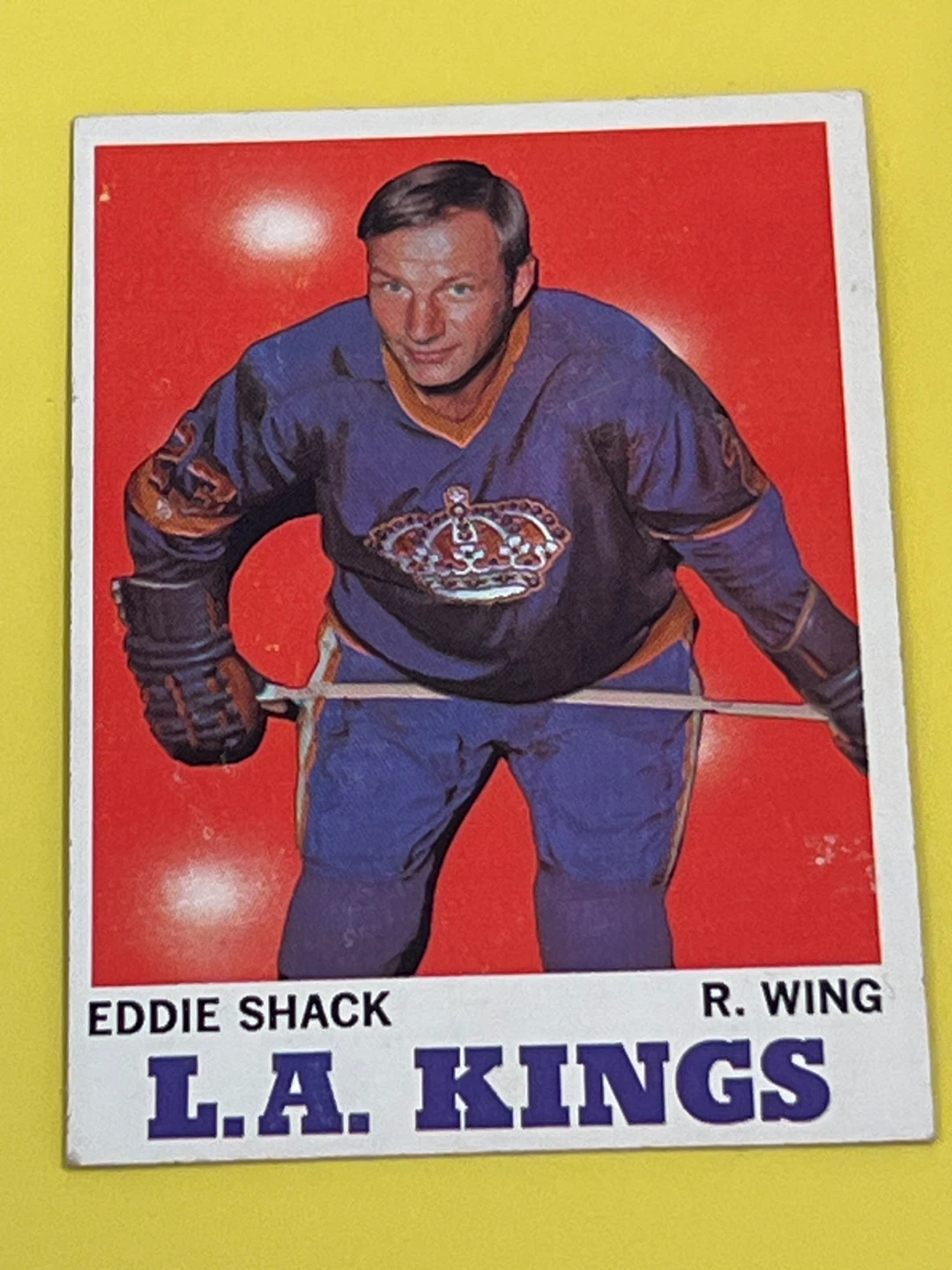 Eddie Shack L.A. Kings Hockey Card