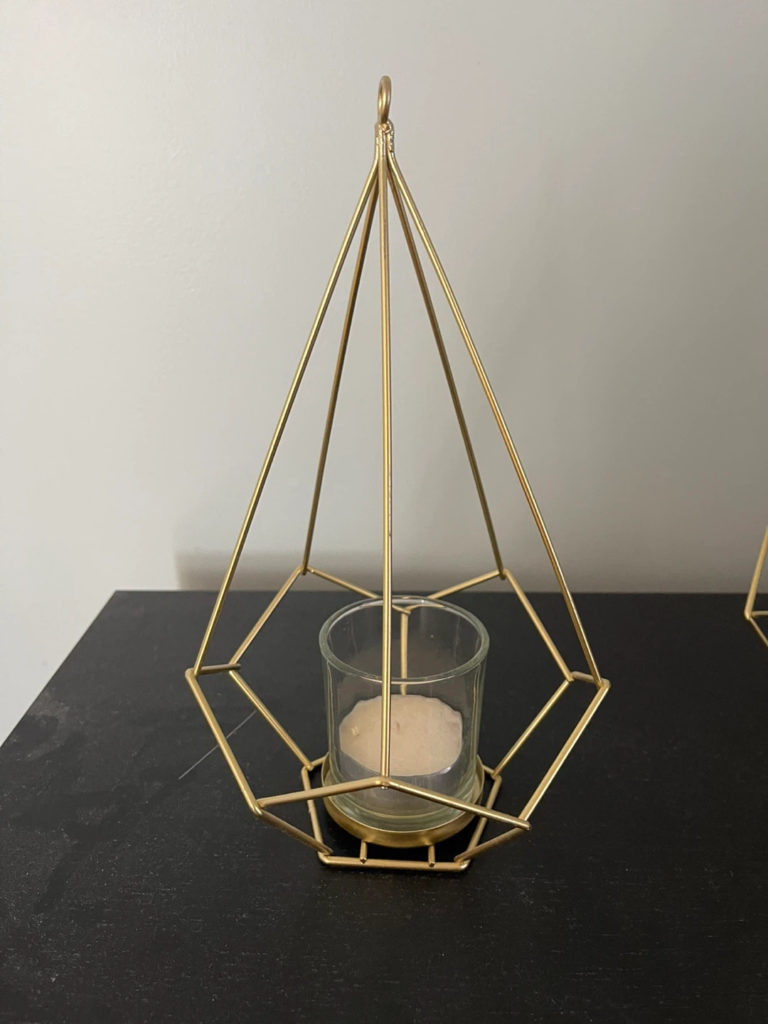 Gold Geometric Candle Holder