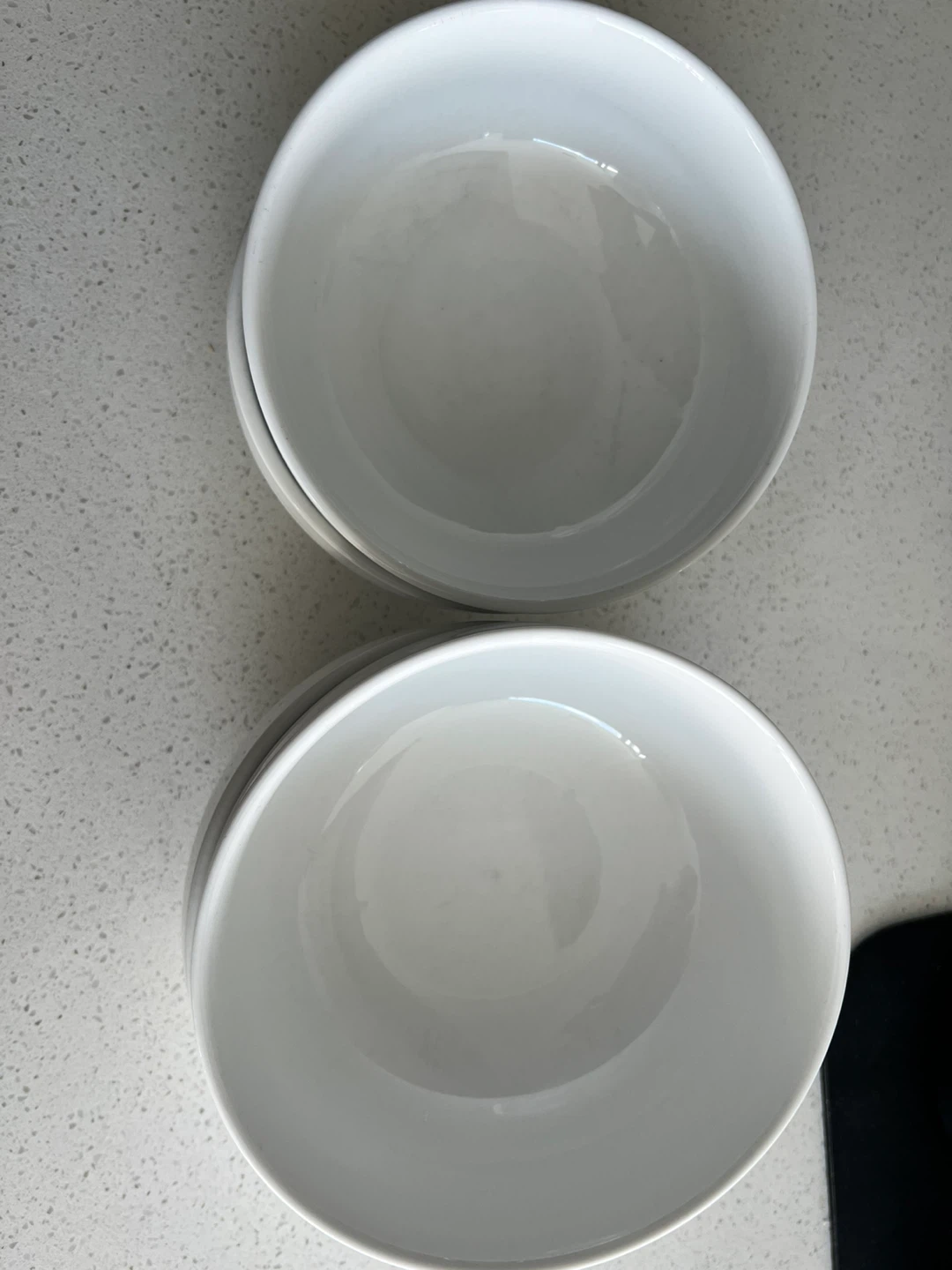 Moving sale— Set of 4 white ceramic bowls - photo 4