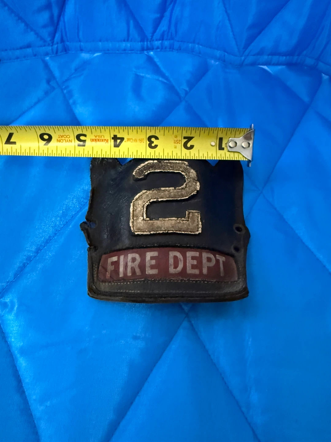 Vintage Fire Dept Helmet Front Piece - photo 5