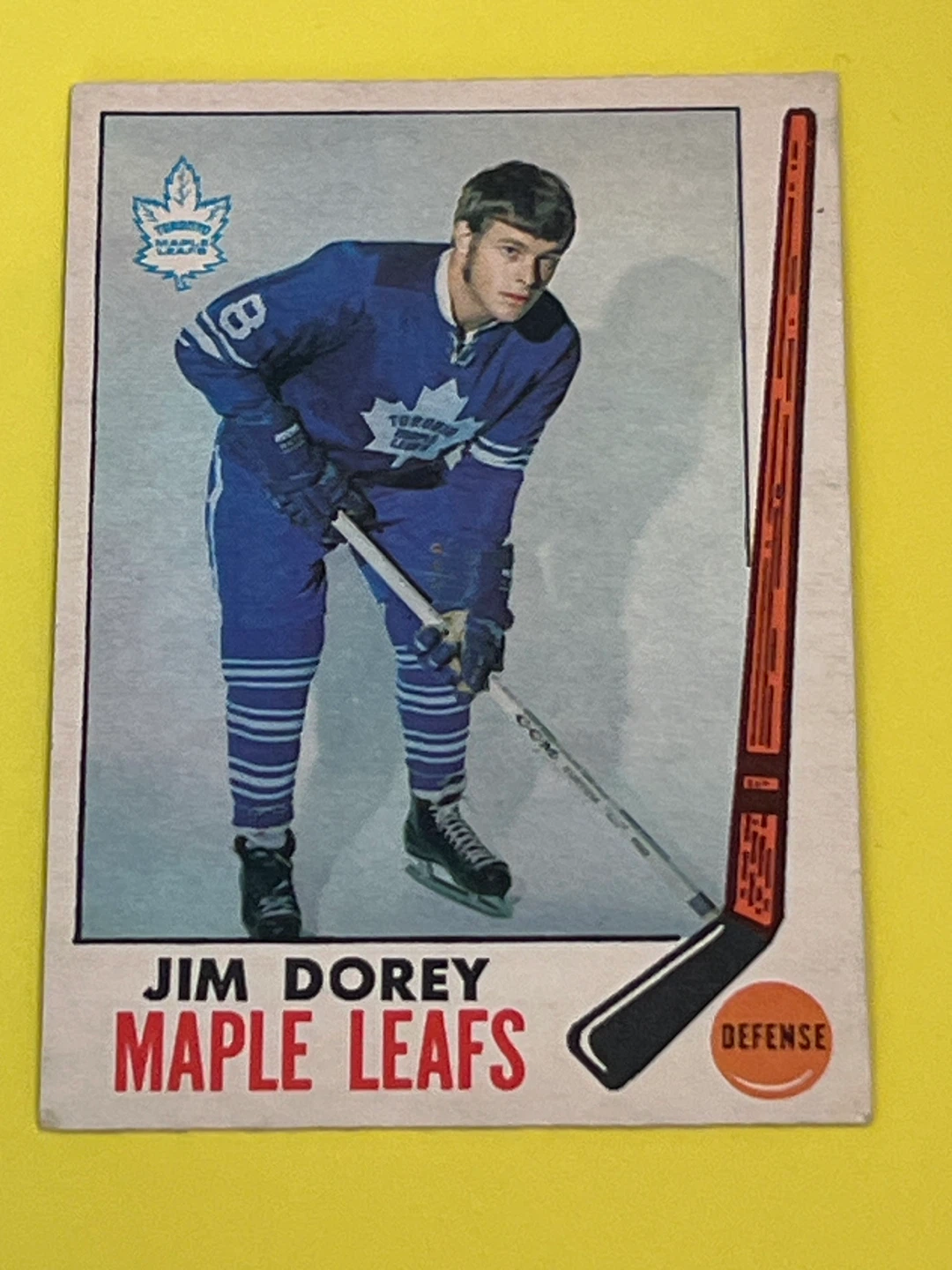 Jim Dorey Maple Leafs Hockey Card