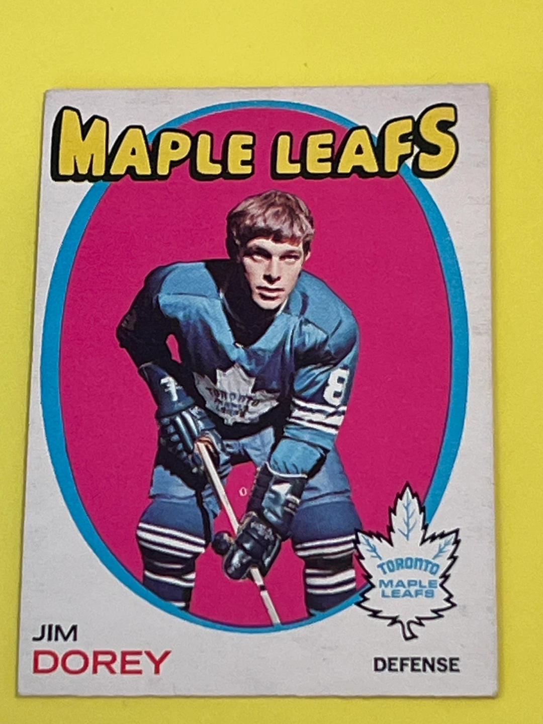 Jim Dorey Toronto Maple Leafs Hockey Card