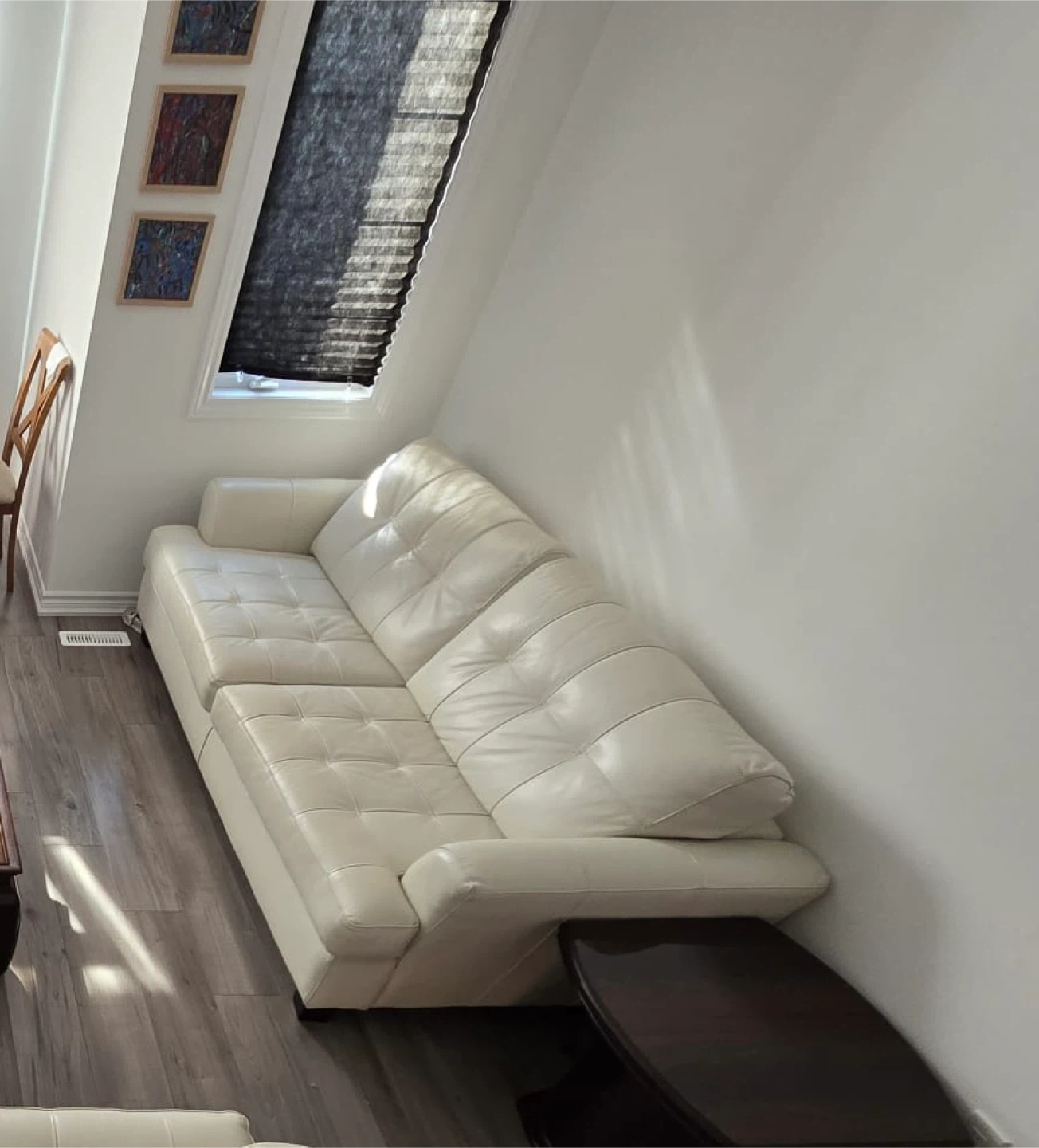 White Leather Sofa