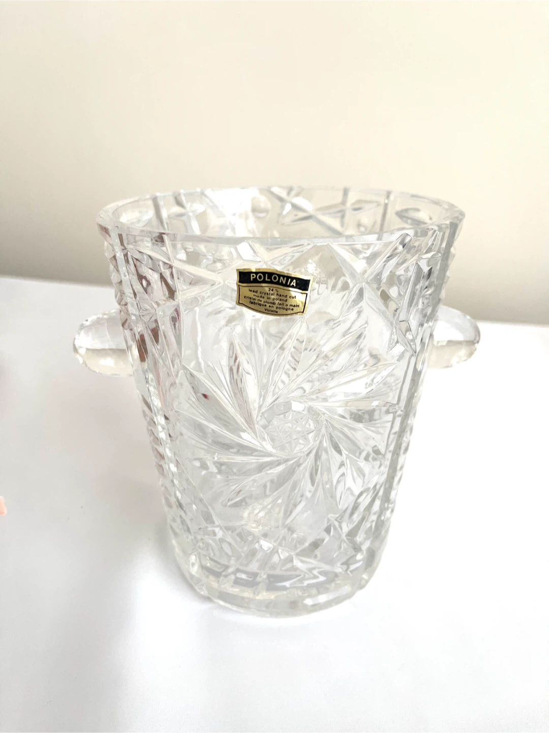 Polonia Crystal Hand Cut Ice Bucket