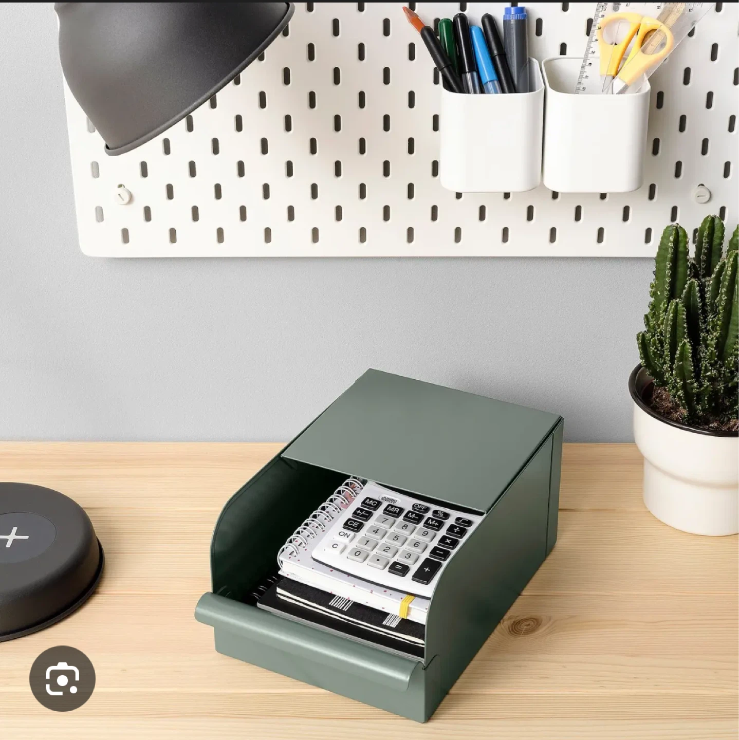 IKEA REJSA Sage Green Desk Organizers