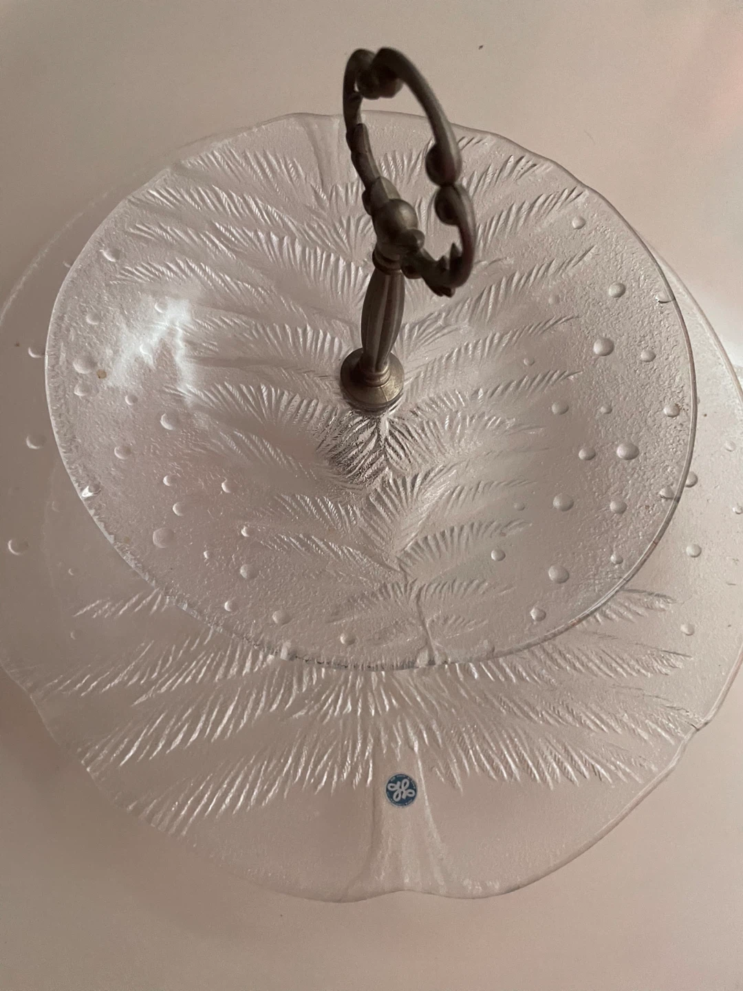 Mikasa Glass 2-Tier Serving Platter