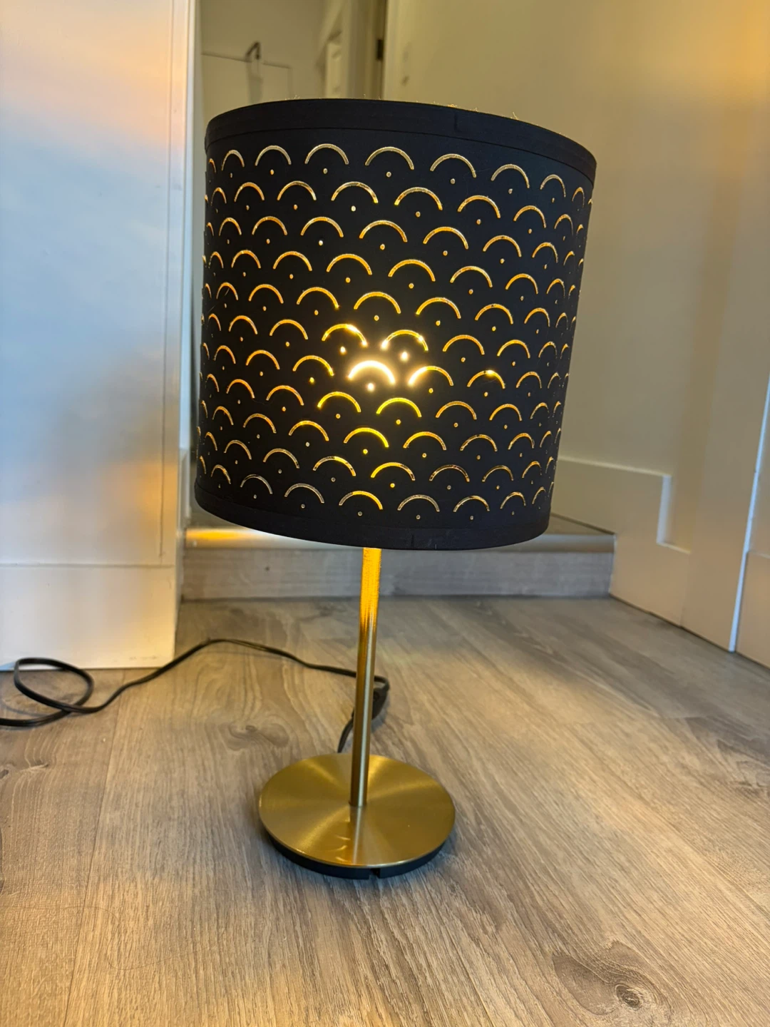 IKEA Skaftet Table Lamp - Black & Gold