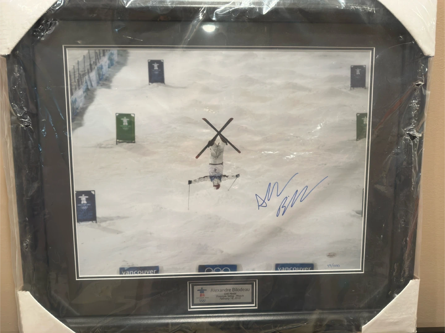 Alexandre Bilodeau Signed Framed Photo