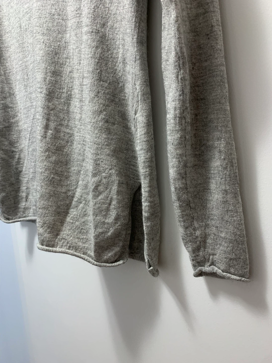 Minnie Rose Cashmere Grey Sweater - Size Small - photo 4