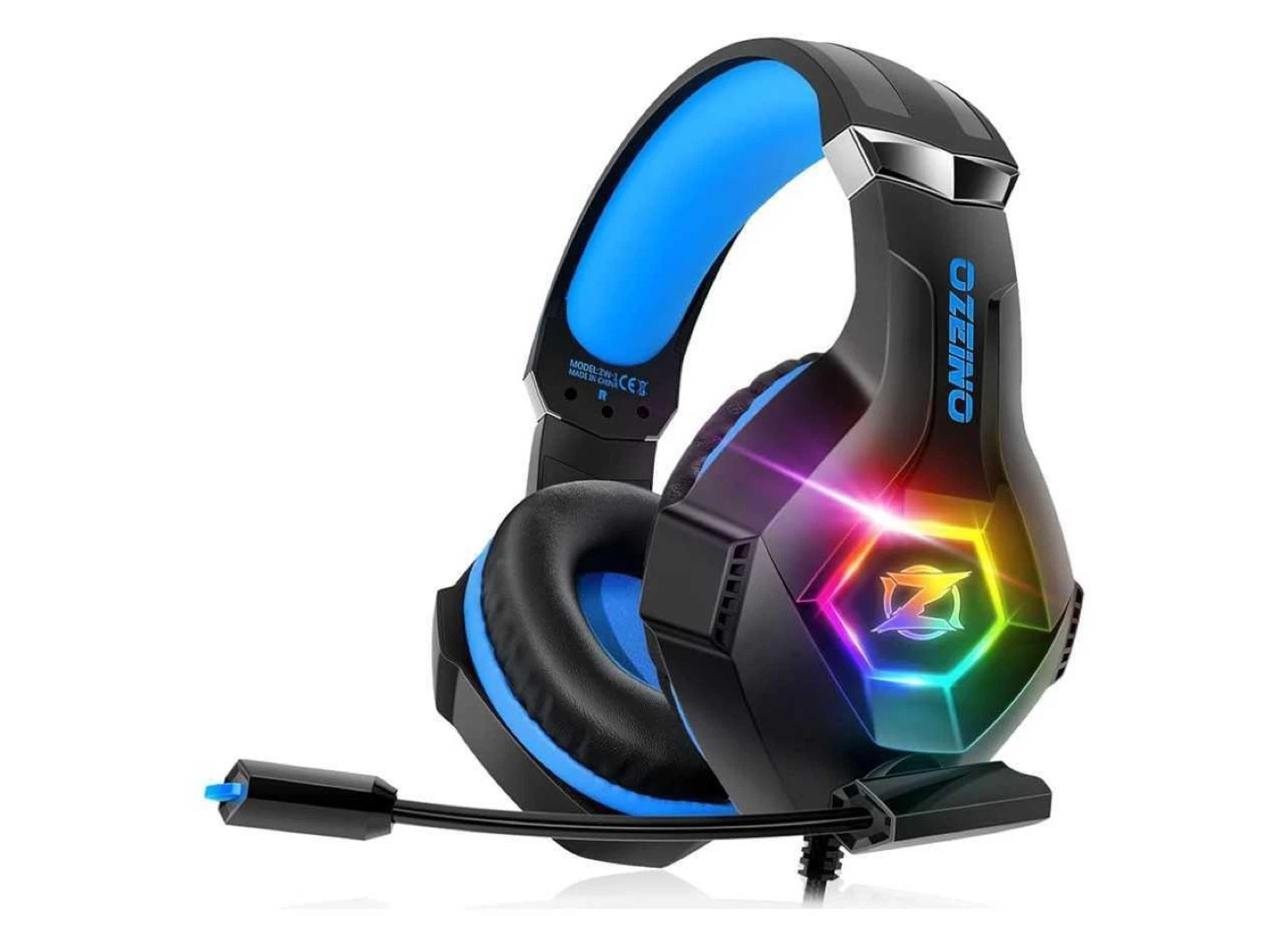 Ozeino ZW1 Gaming Headset - Black & Blue