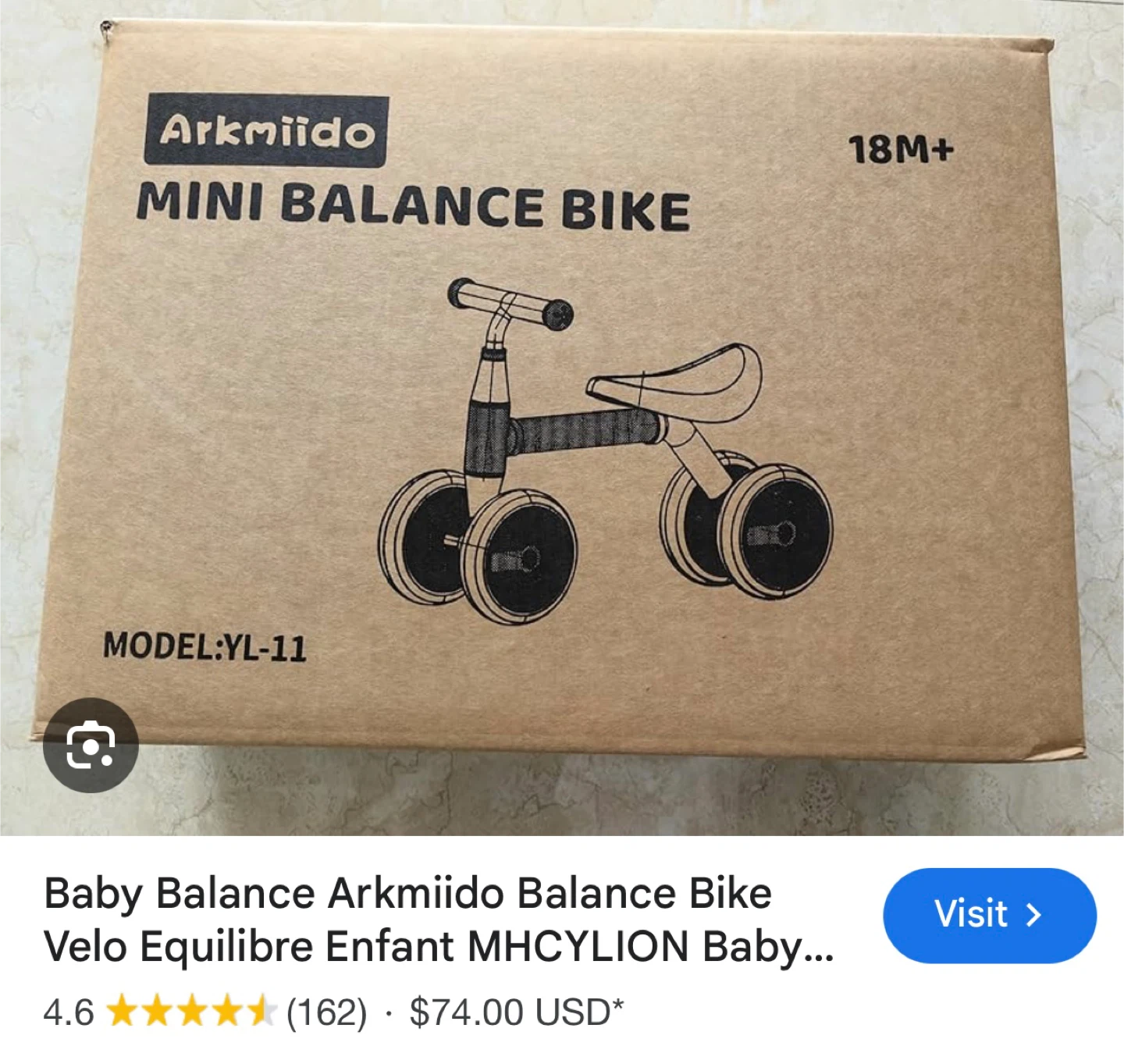 Arkmiido Mini Balance Bike - 10-36 Months - photo 2