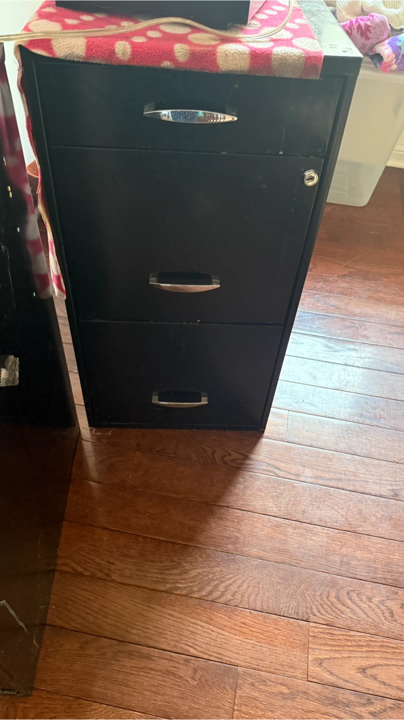 Black Filing Cabinet - photo 2