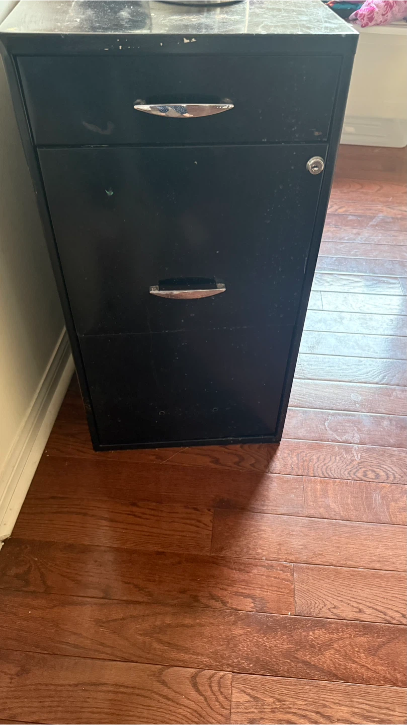 Black Filing Cabinet - photo 3