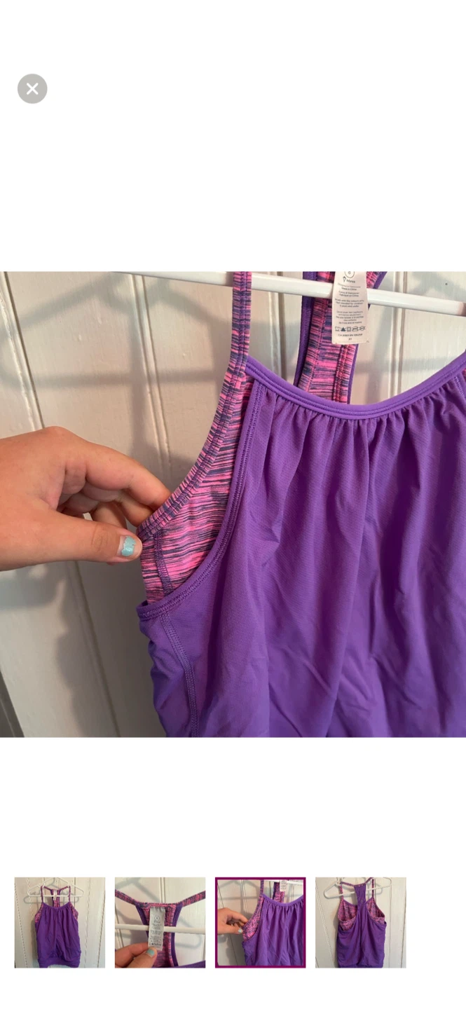 Ivivva Tank Top Size 8 - Purple - photo 3