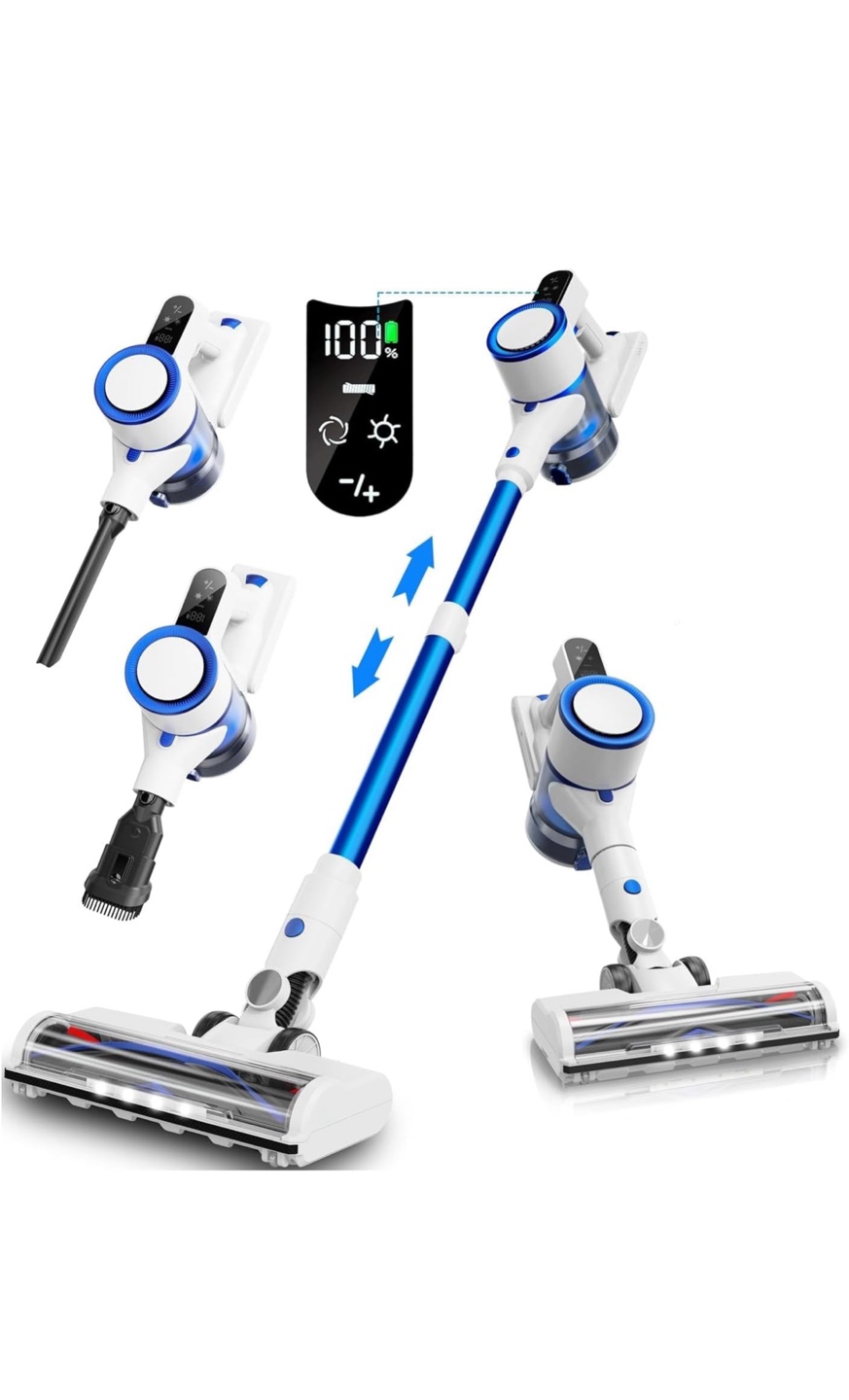 Brand New Cordless Stick Vacuum– Powerful & Lightweight (Blue)