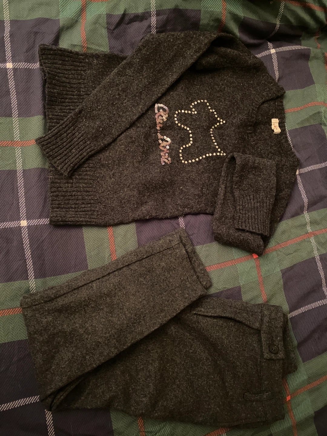 Wool Sweater & wool Pants      Size  S