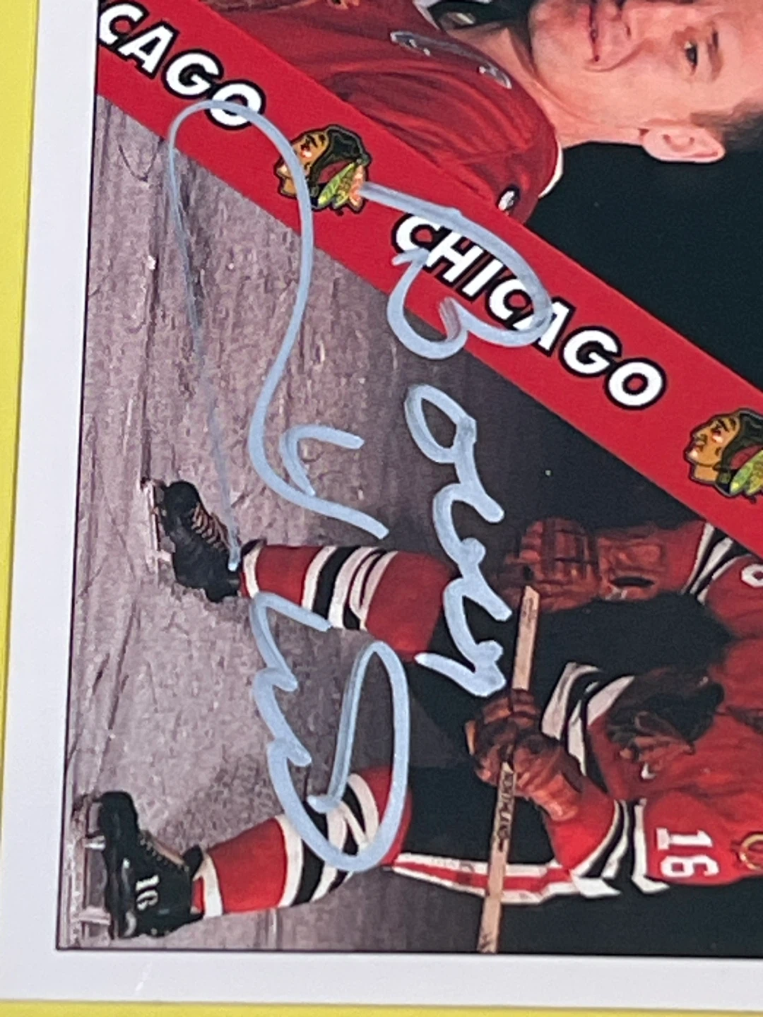 Bobby Hull & Pierre Pilote Chicago Blackhawks Card - photo 2