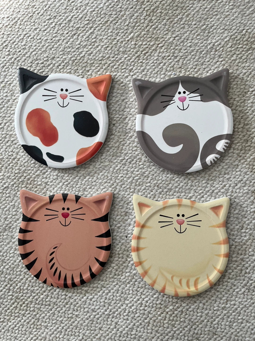 Set of 4 Cat Coasters