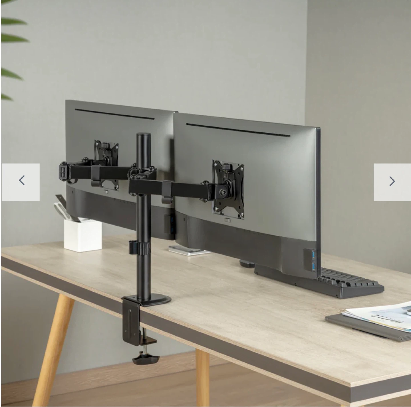 Desky - Dual Eco Monitor Mount - 32” - photo 2