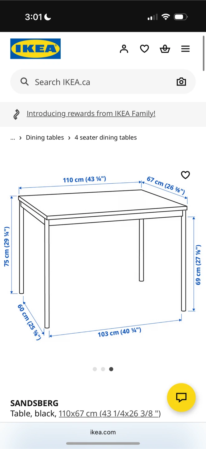 IKEA  Black Table with 2 chairs - photo 5