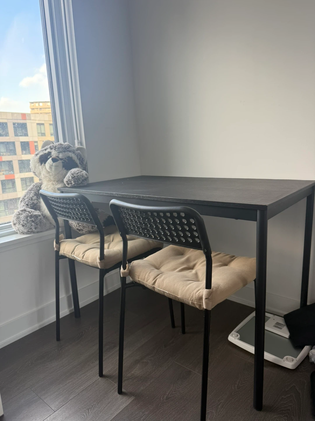 IKEA  Black Table with 2 chairs
