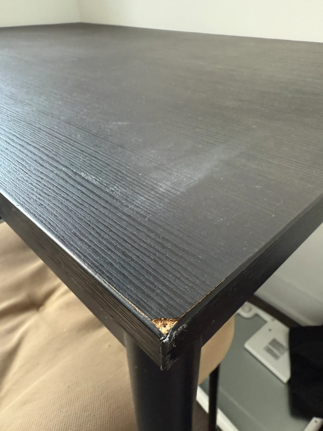 IKEA  Black Table with 2 chairs - photo 3