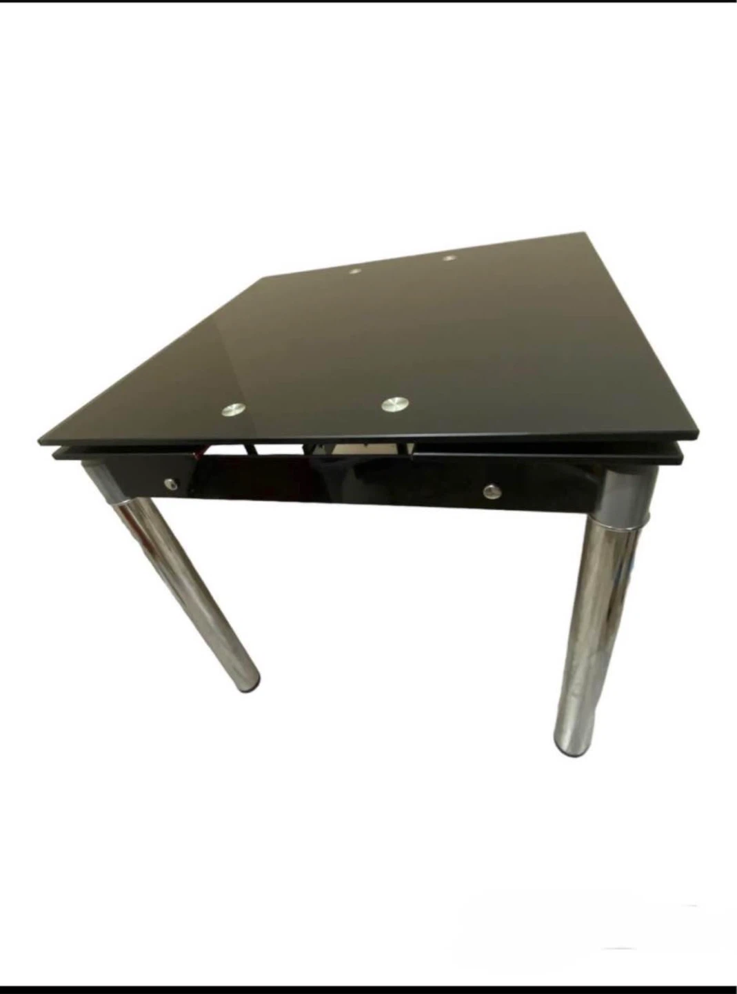 Black Glass Top Dining Table with 6 chairs - photo 3