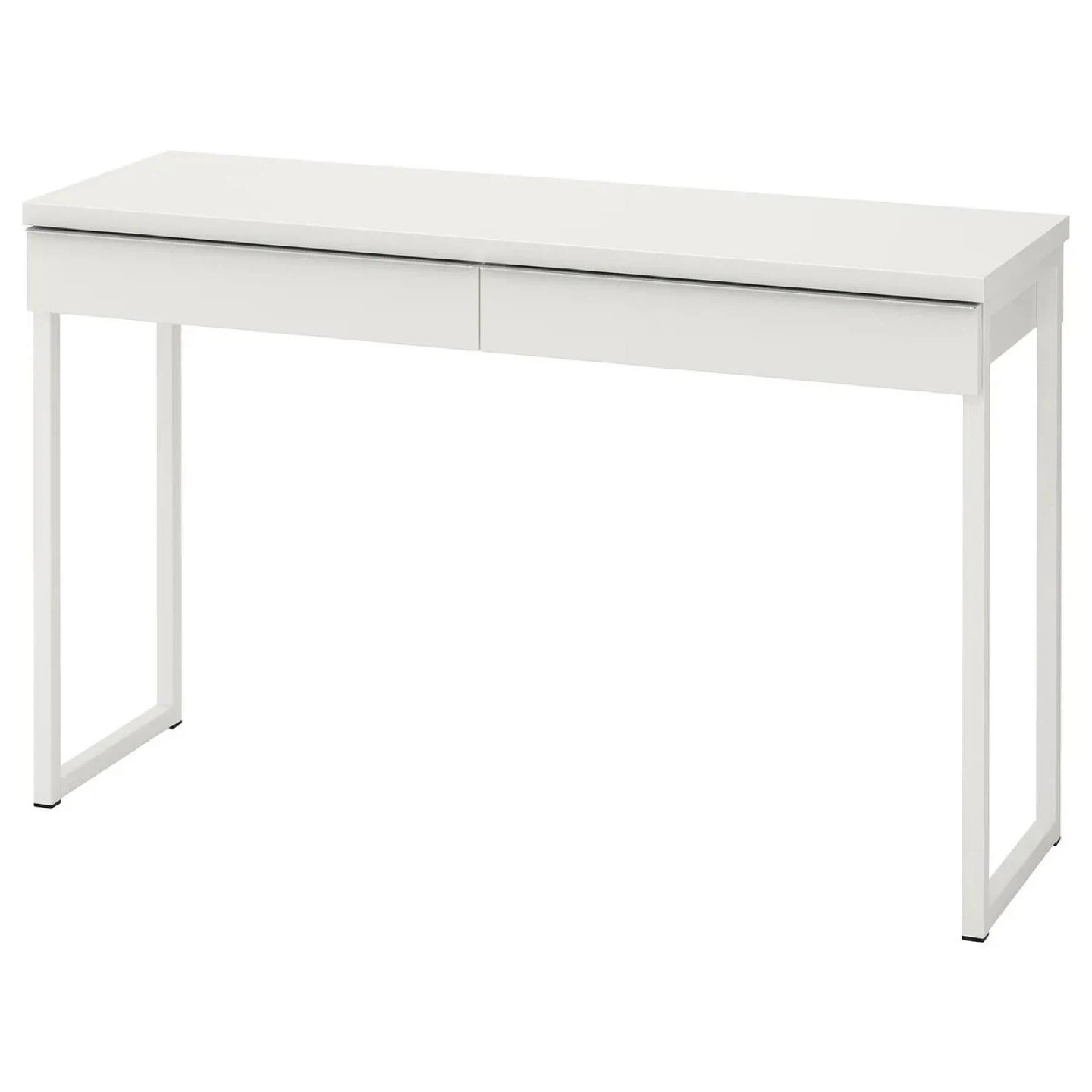 IKEA Besta Burs Desk - White High Gloss