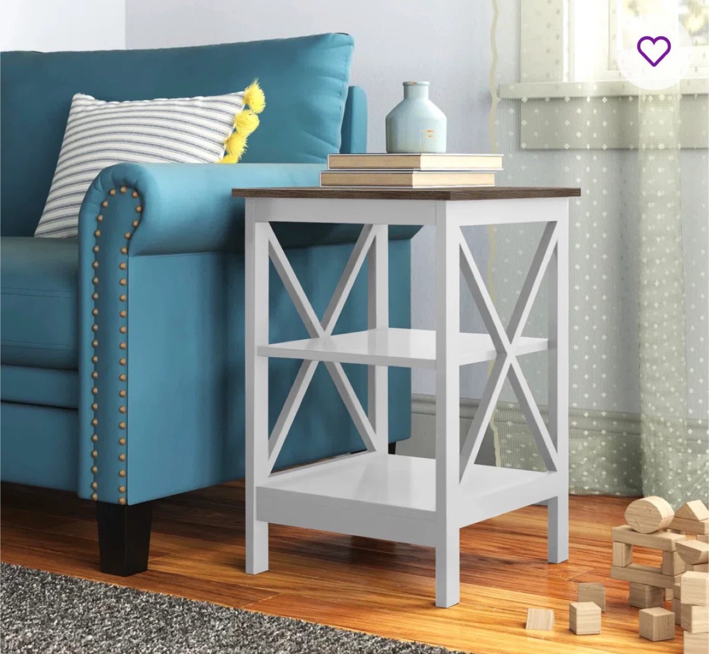 Convenience Concepts Oxford End Table - White