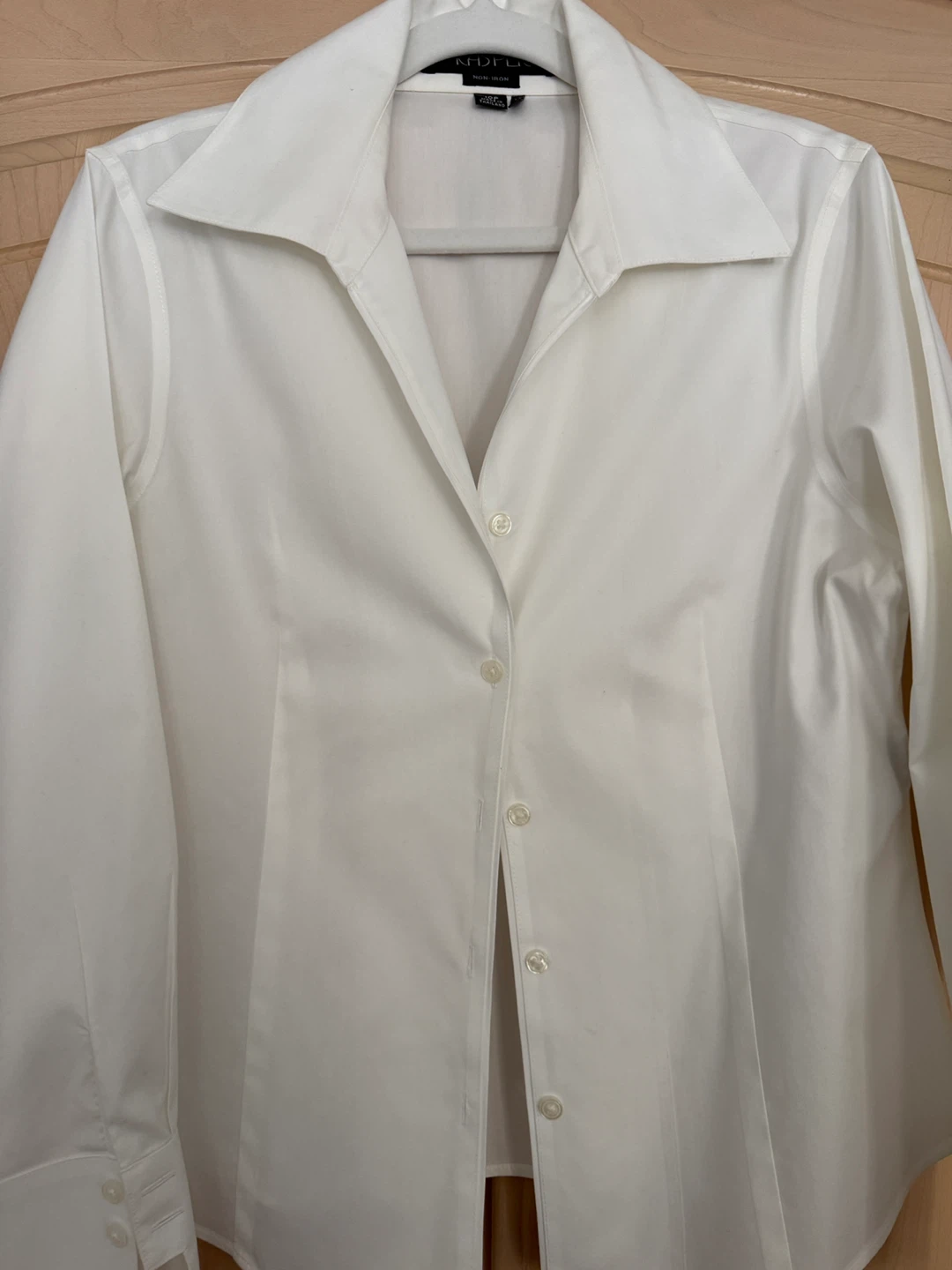 Kasper Non-Iron White Blouse - Size 10P