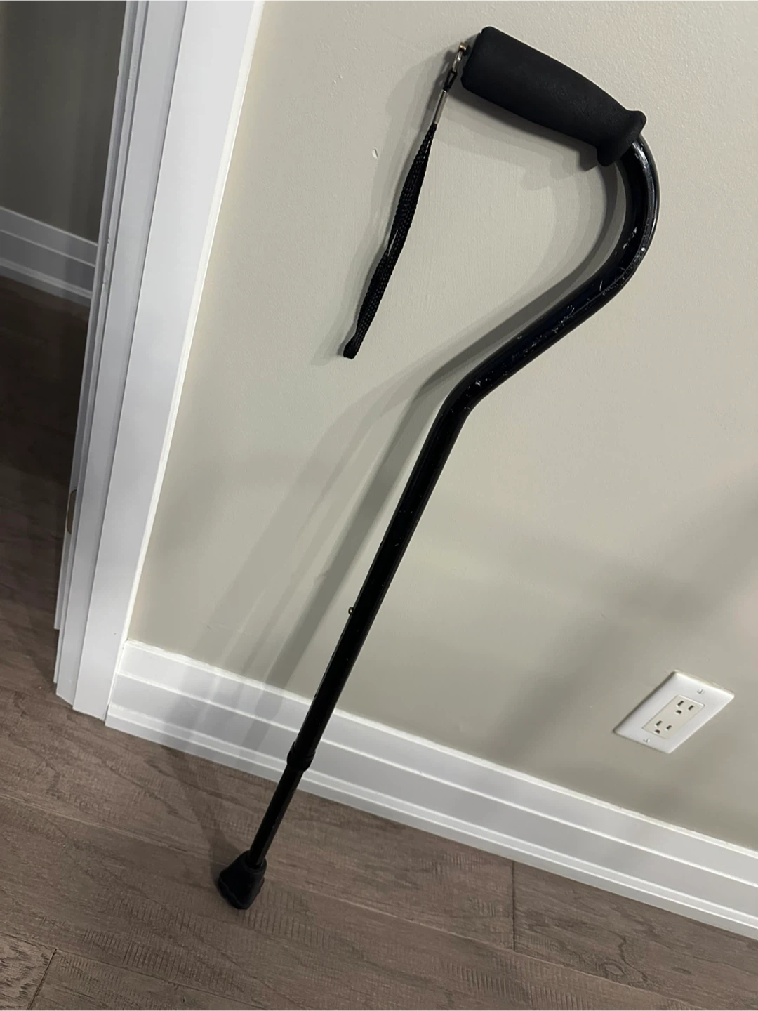 Black Adjustable Walking Cane