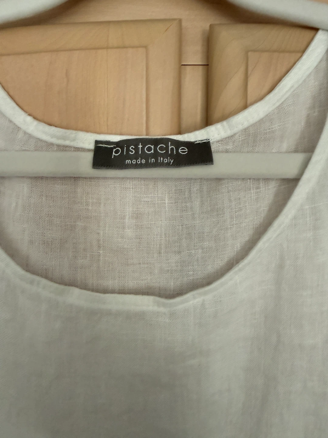 Pistache White Linen Top - photo 2