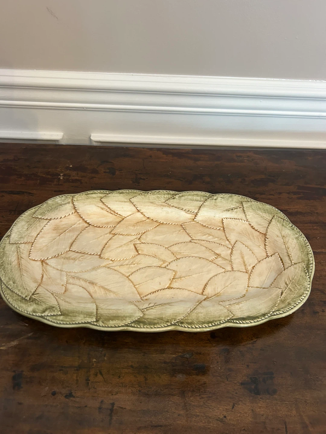 Decorative Leaf Platter - Made in Italy
