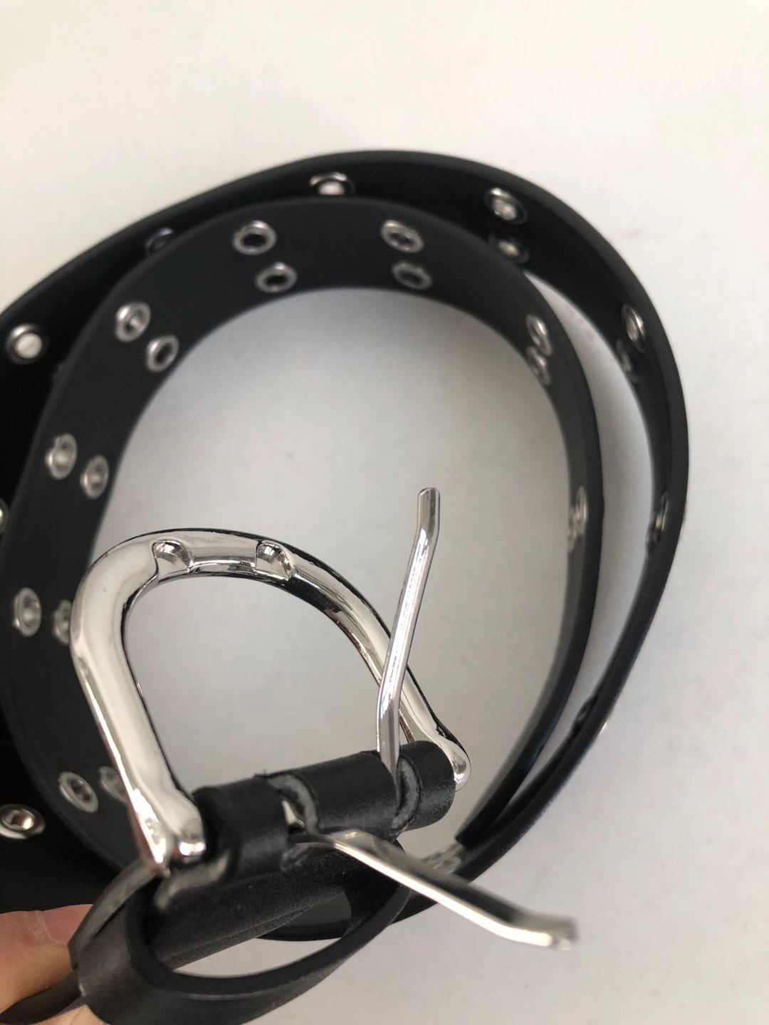 Black Belt with Silver Grommets 🏆 - photo 2
