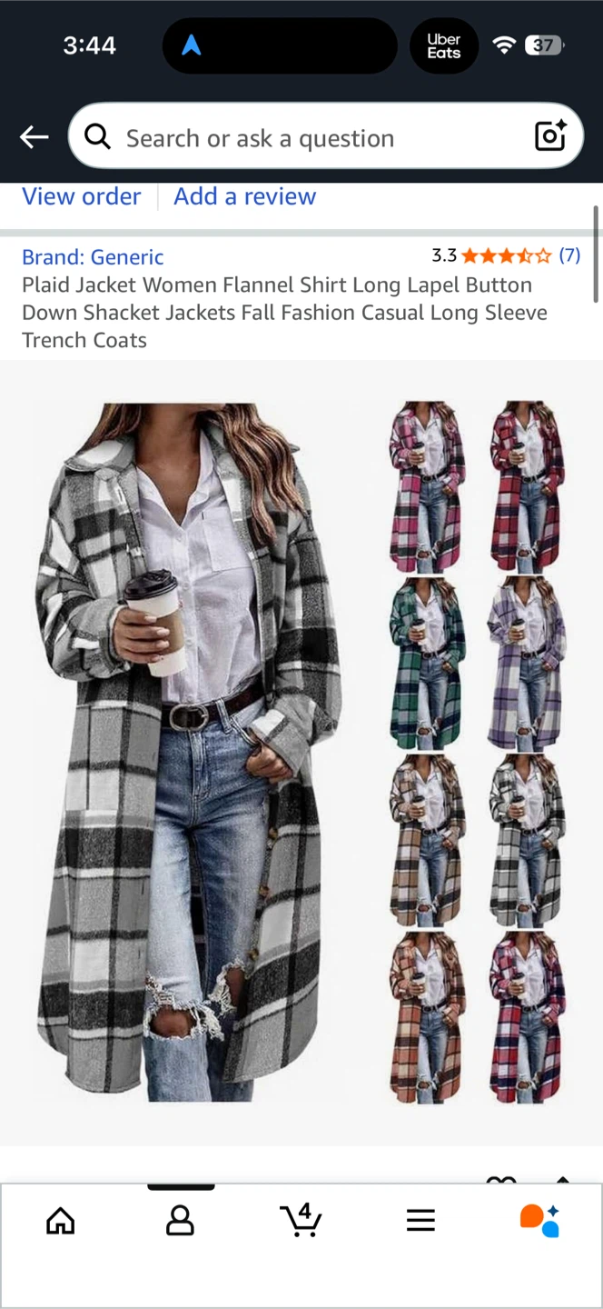 Plaid Flannel Jacket
