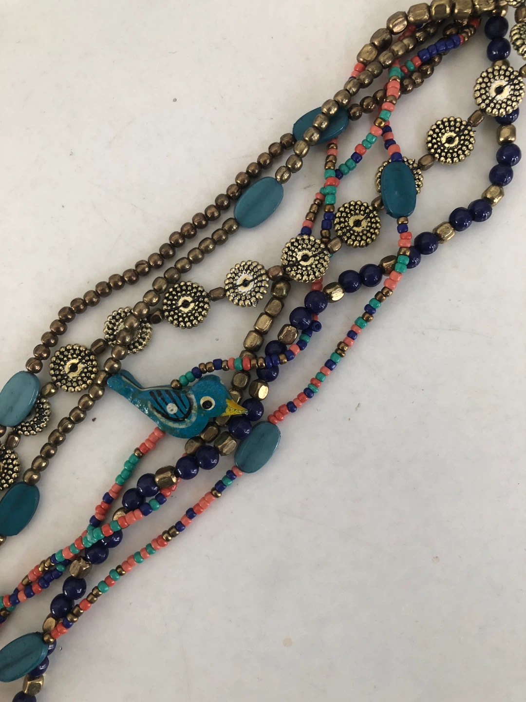 Fabindia Beaded Layered Necklace Brand new! 🏆 - photo 2