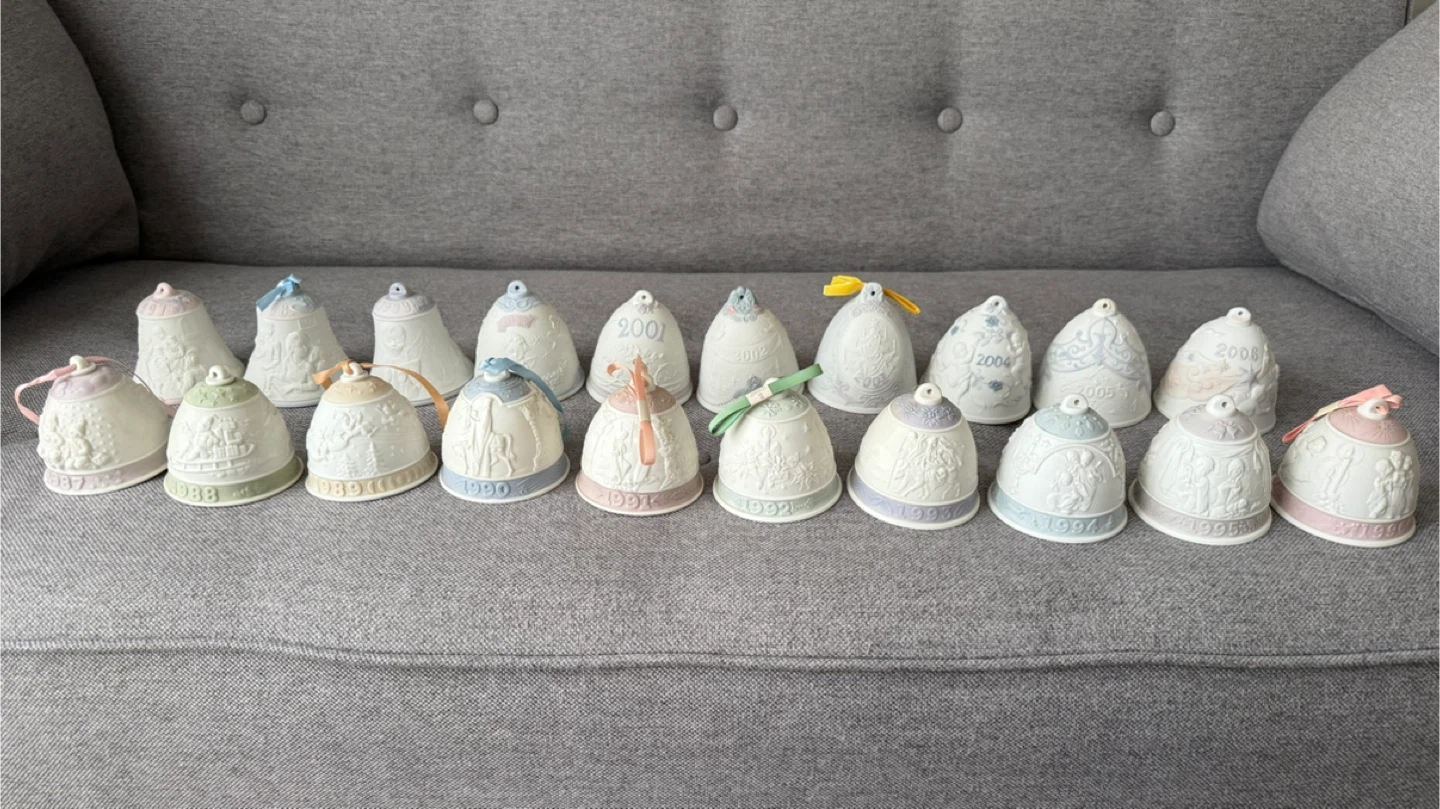 Lladro Christmas Bell Collection 1987–2006 Porcelain Spain