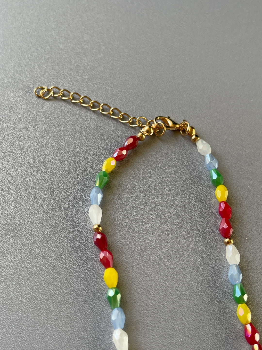 Colorful Beaded Necklace with Pearl and Daisy Accent - photo 5