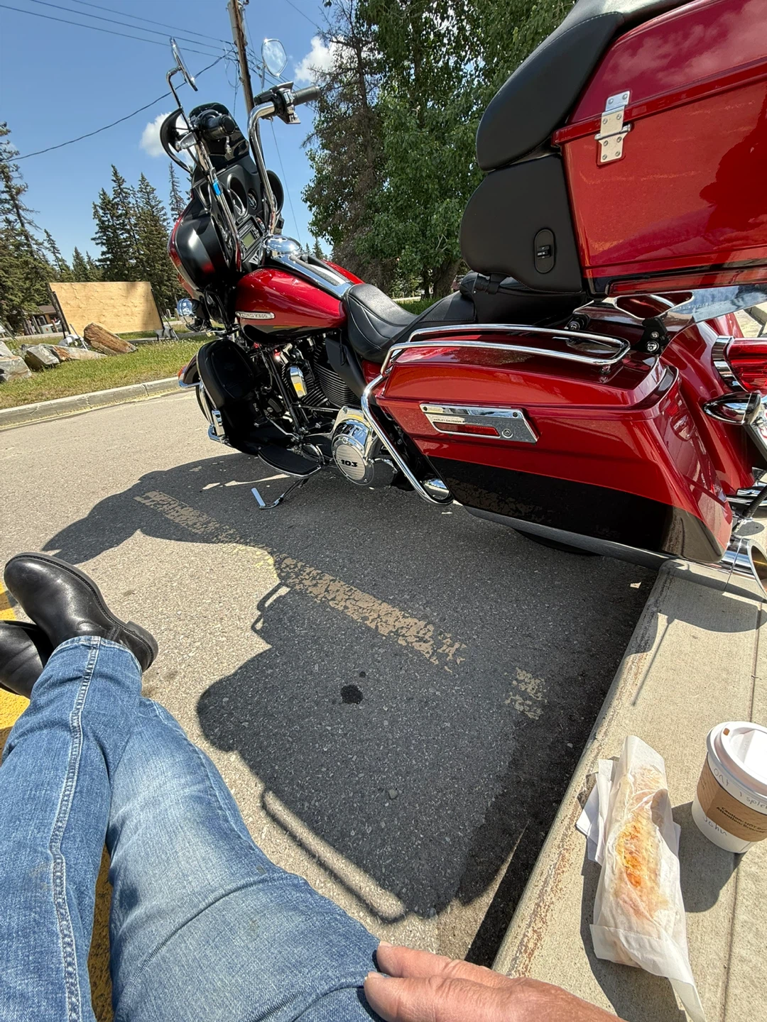 2013Harley Davidson Ultra LTD Touring Motorcycle - Red - photo 3