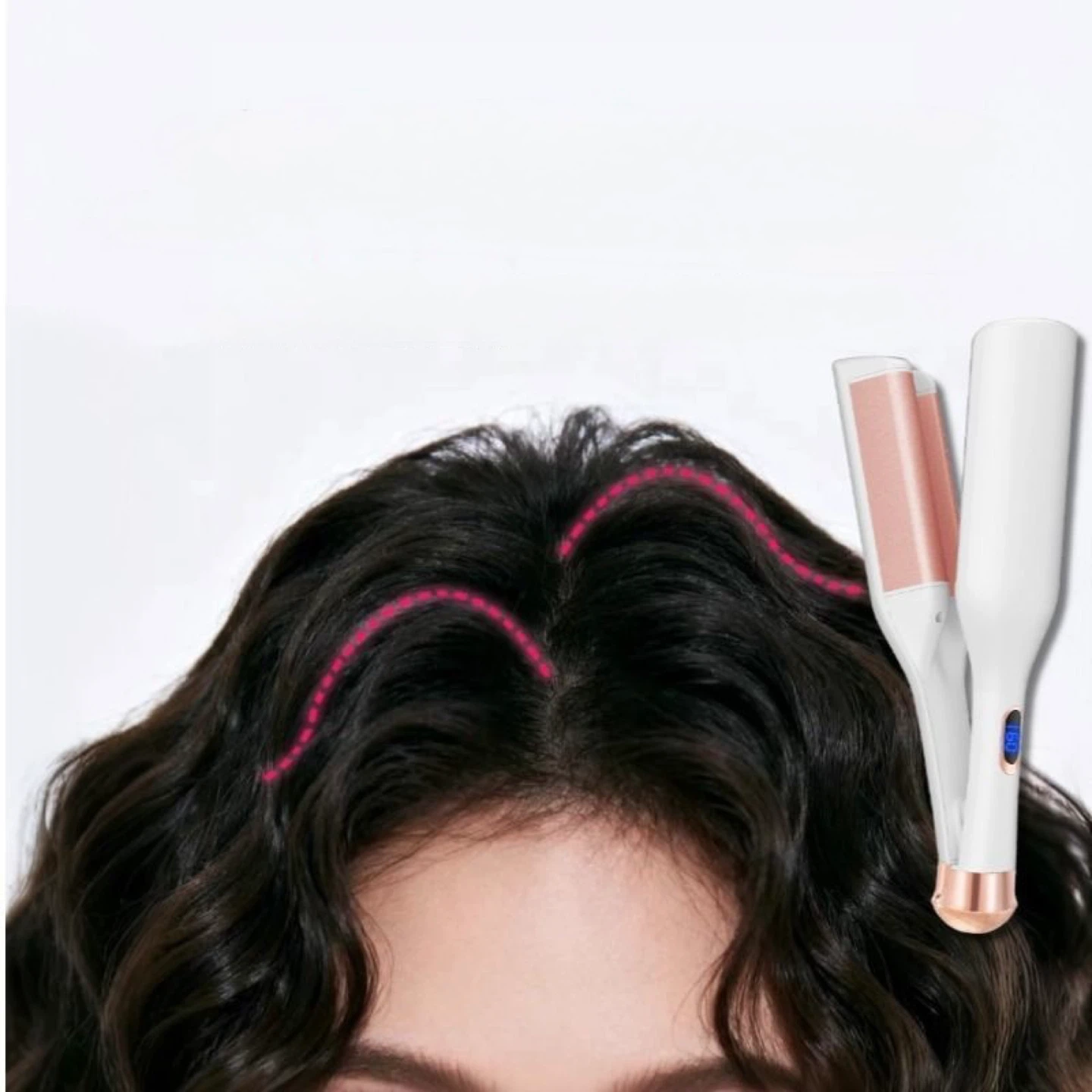 Hair Waver Curling Iron - White