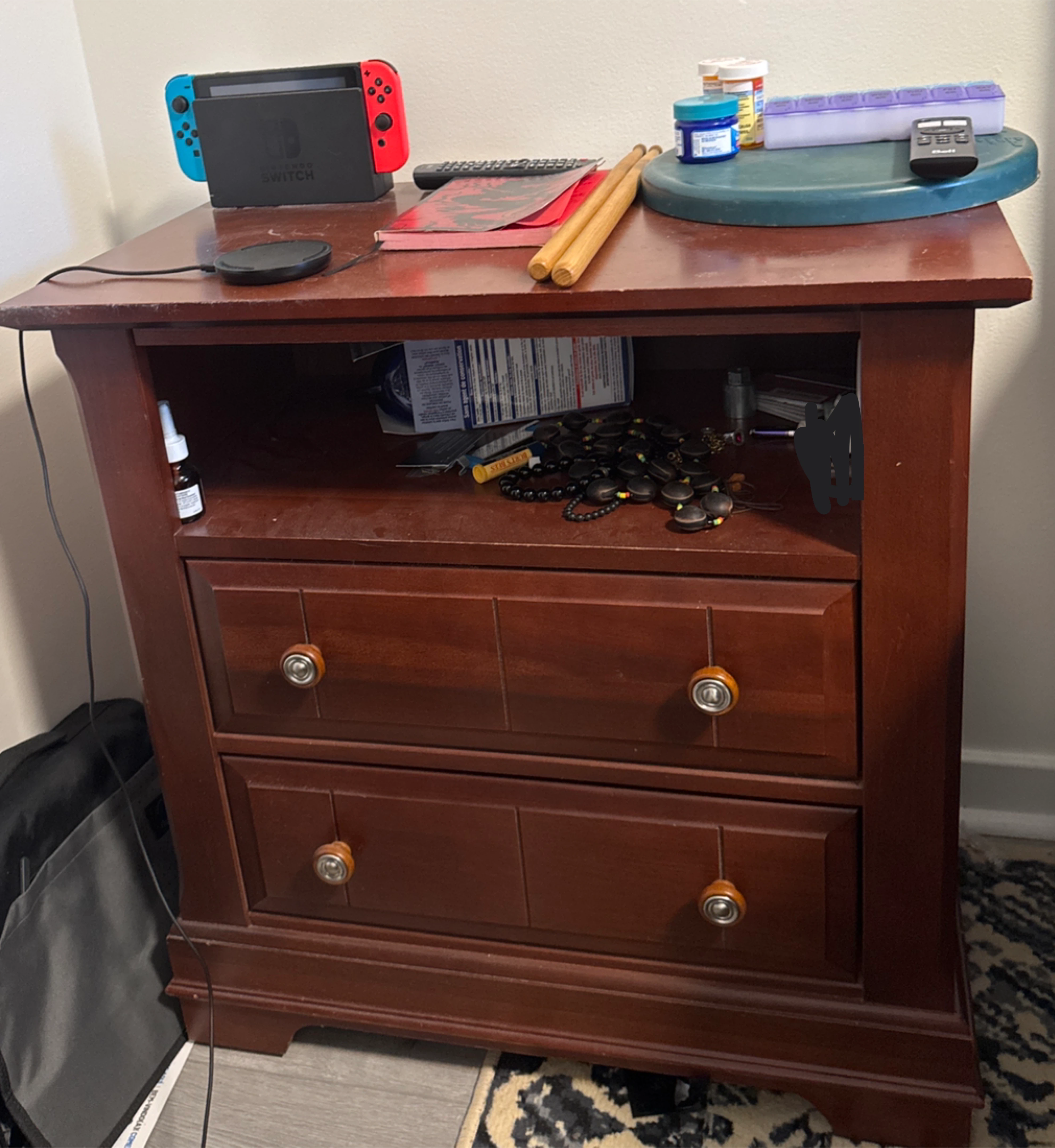 Wooden Nightstands with Two Drawers - photo 2