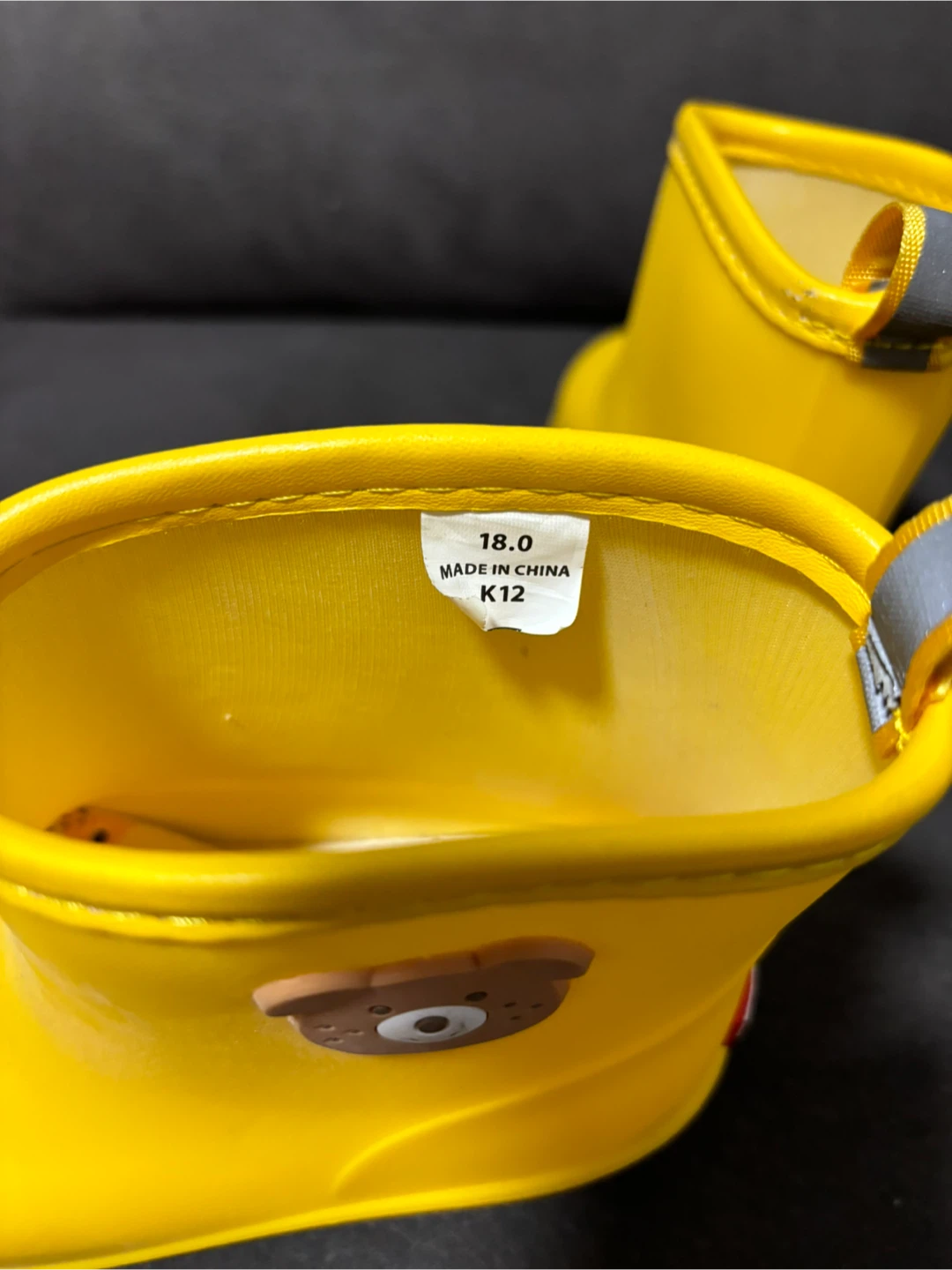 Hot Biscuits Yellow Rain Boots - Size 18.0 - photo 3