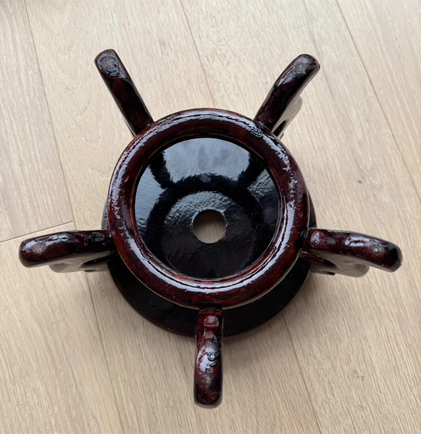 Wooden Plant Stand - Brown - photo 3