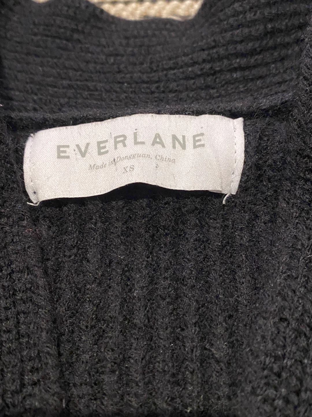 Everlane XS Black Wool Cardigan - photo 2