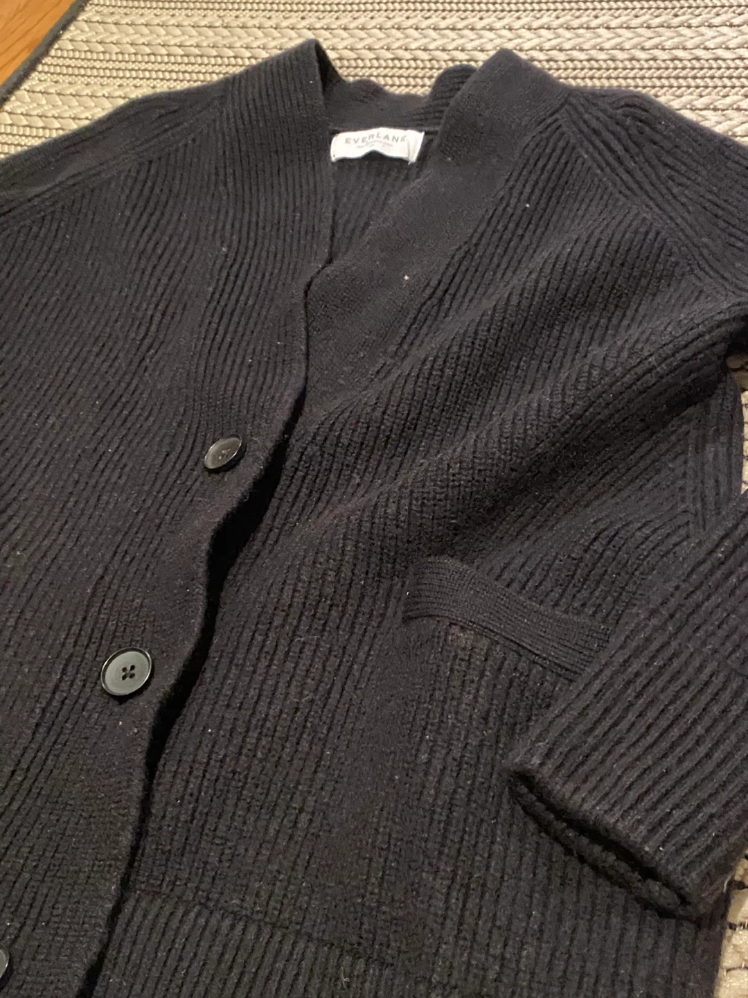 Everlane XS Black Wool Cardigan - photo 3