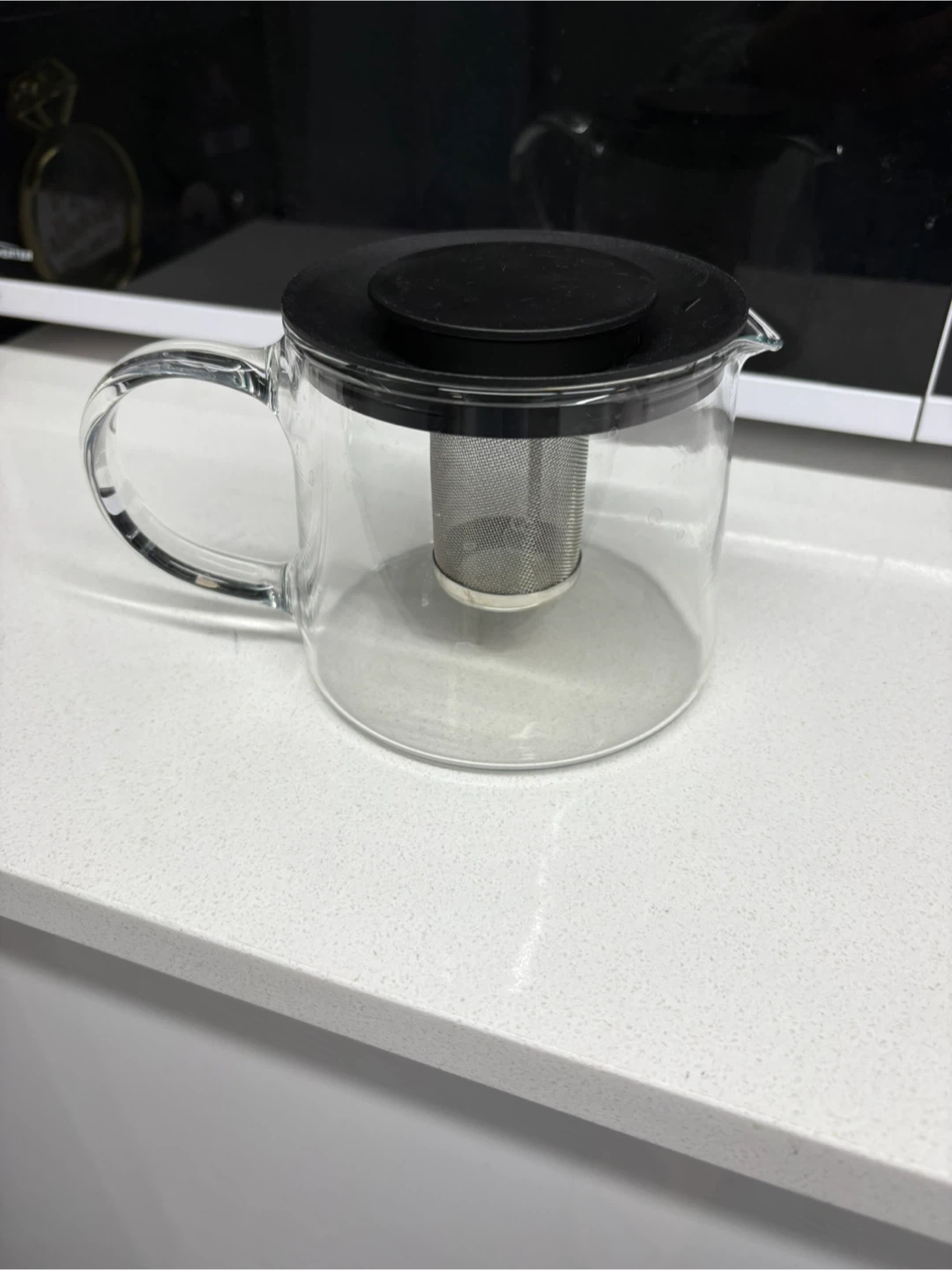 Clear Glass Teapot with Infuser